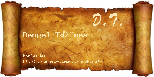 Dengel Tímea névjegykártya